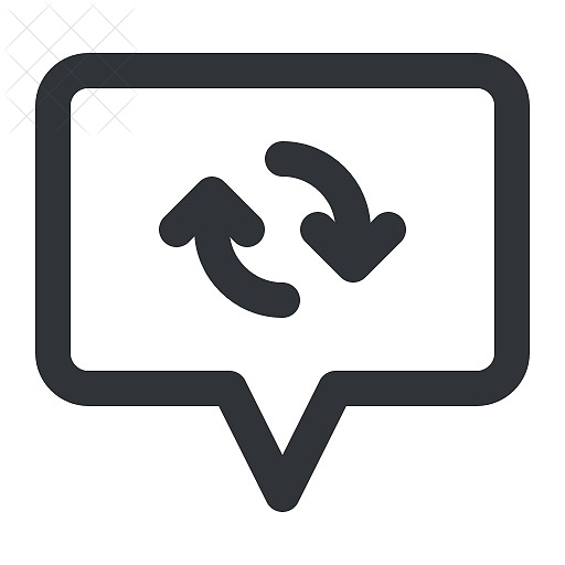 Bubble, chat, communication, conversation, message icon.