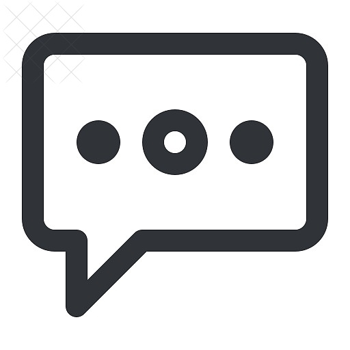 Bubble, chat, communication, conversation, message icon.