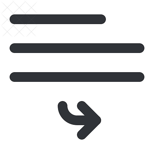 Text, align, bottom, format, right icon.