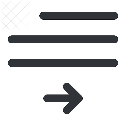 Text, align, format, move, right icon.