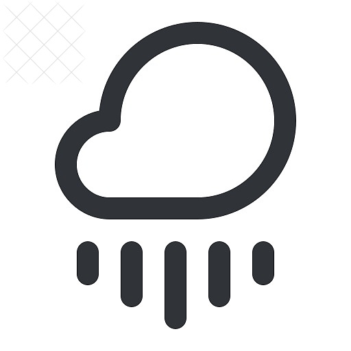 Weather, cloud, rain icon.