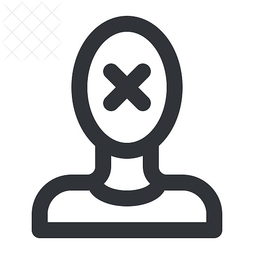 Account, avatar, profile, remove, user icon.