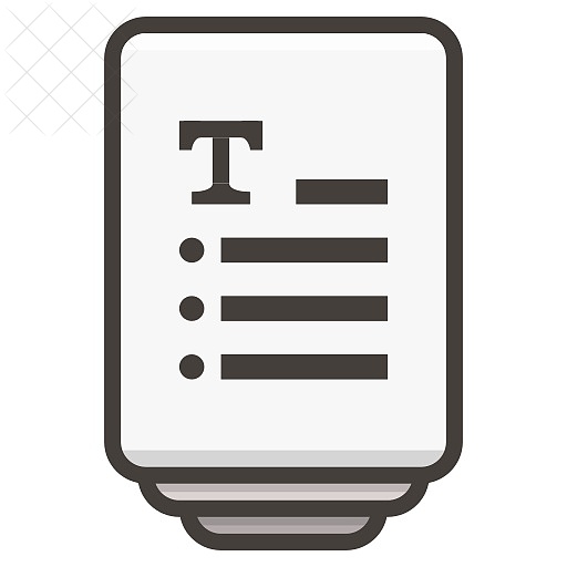Document, file, documents, list icon.