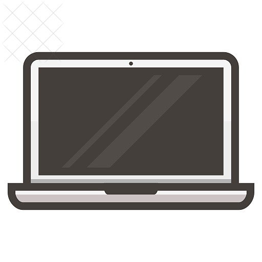Macbook, computer, laptop, notebook icon.