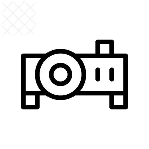 Image, movie, picture, projector, technology icon.
