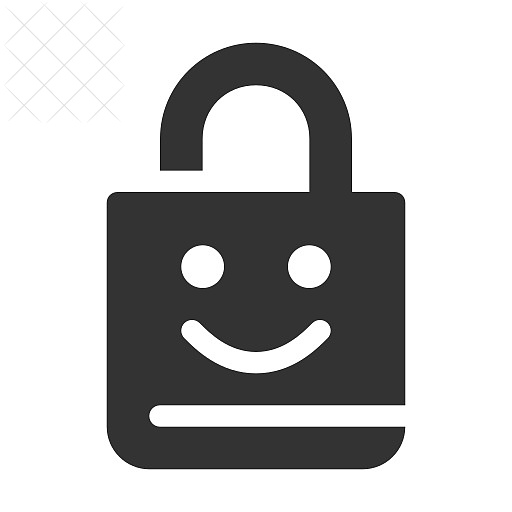 Gdpr, lock, protection icon.