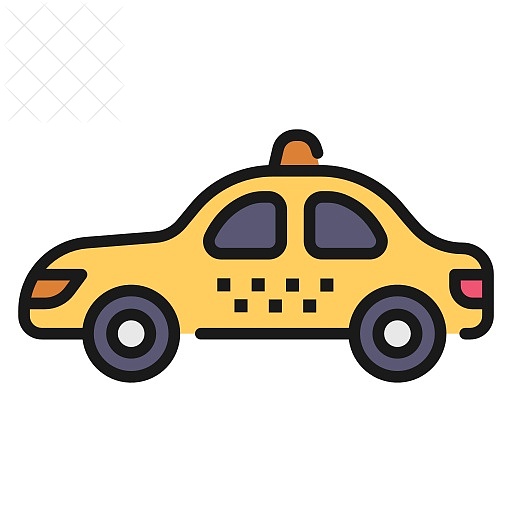 Car, drive, taxi, transport, vehicle icon.