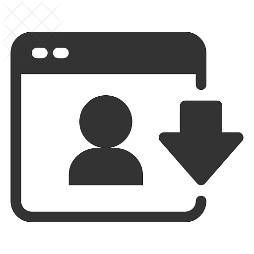 Access, download, gdpr, personal data icon.