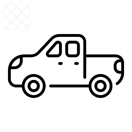 Car, drive, pickup, transport, vehicle icon.