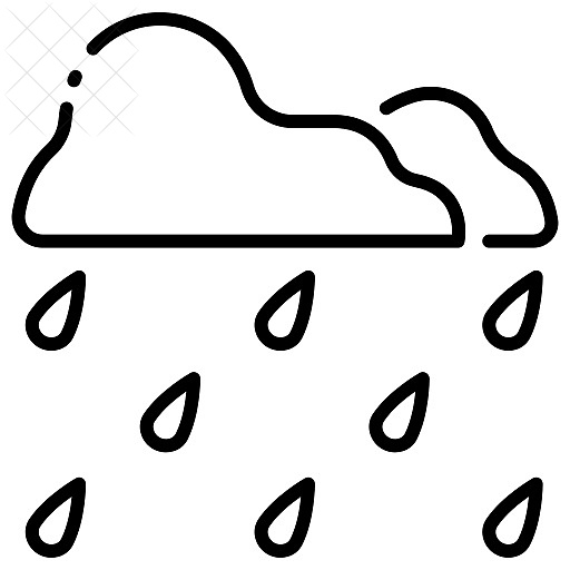 Nature, raindrop, rainy, season, storm icon.