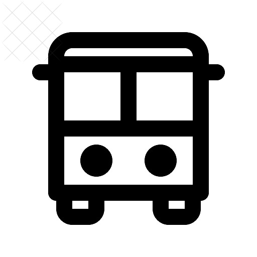 Bus, car icon.