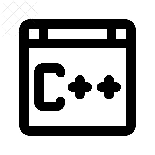 C, coding, language icon.