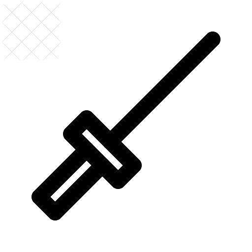 Fencing, sword icon.