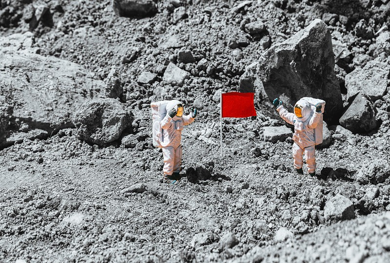 模拟中国宇航员登陆月球图片下载