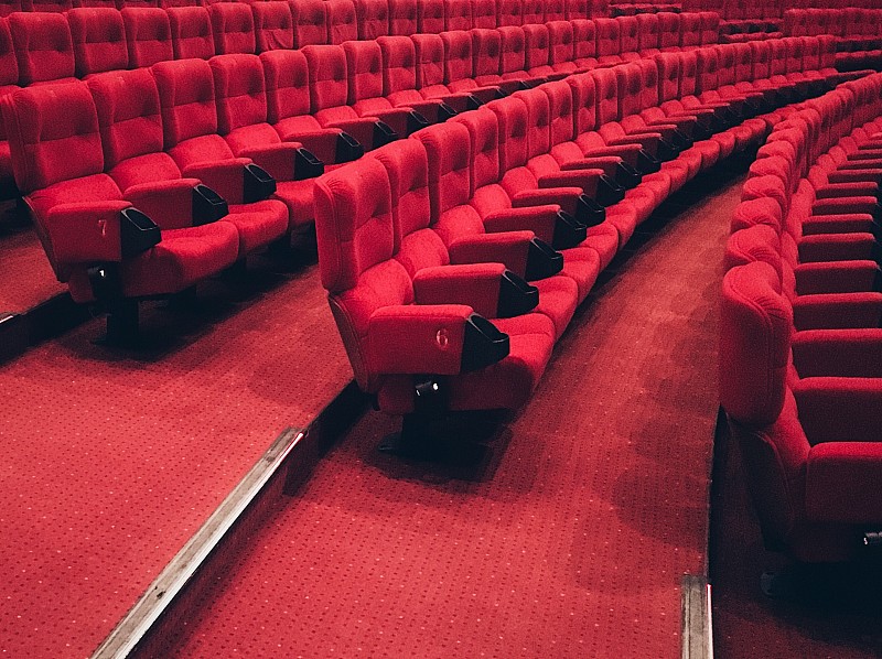 戲院的空座位圖片素材