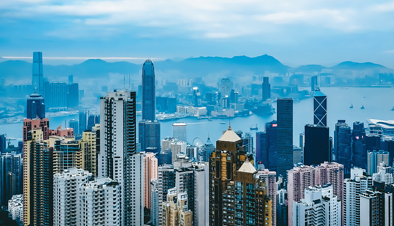香港最美天際線圖片素材