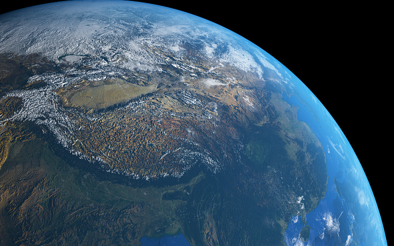 太空视角的地球图片下载