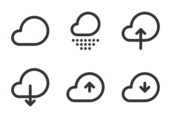 **天氣輪廓風格**
包含34個圖標的圖標包。

包括設計:
——天氣
- - - - - -云
——雨
——存儲
——下降
——箭
——雪
——刪除
- - -下
,圖標icon圖片