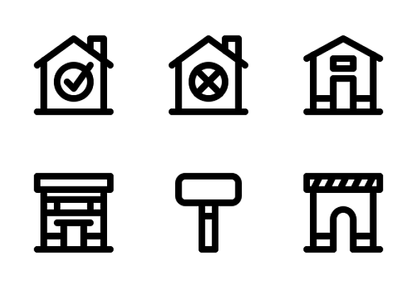 * * * *建筑
包含25個圖標的圖標包。

包括設計:
——建筑
——建設
——房子
——錐
——現金
——合同
——保健
——門
——工廠
——包圖標icon圖片