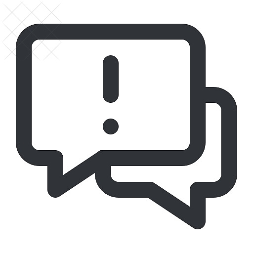 Chat, communication, conversation, message, notification icon.
