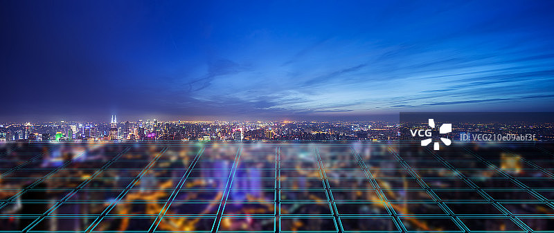 上海城市风光科技平台图片素材