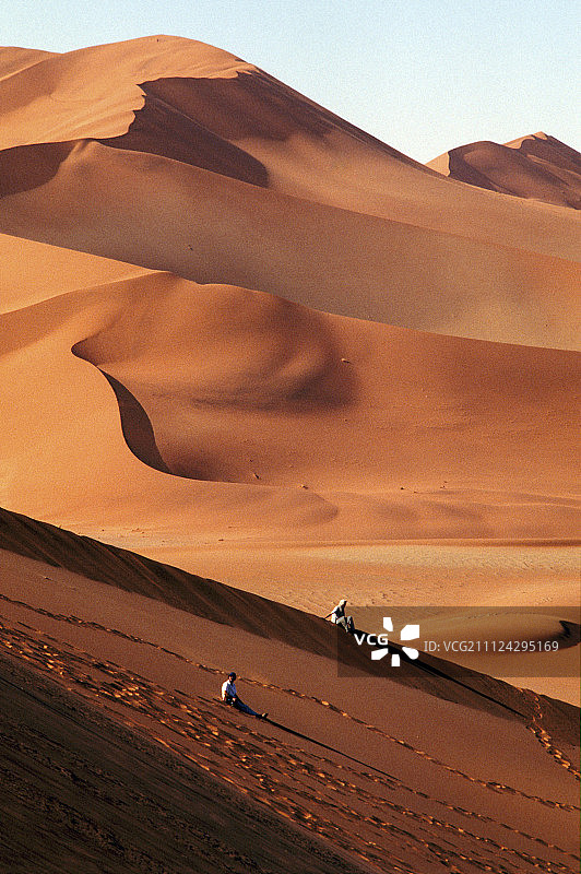 纳米比亚纳米布-瑙克鲁夫特国家公园，世界上最高的沙丘图片素材
