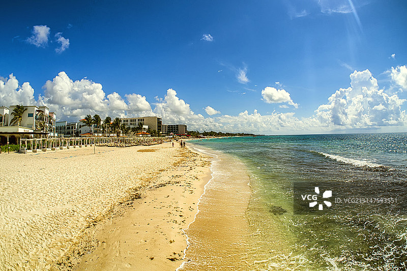 墨西哥卡门海滩图片素材