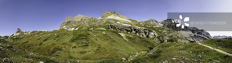 意大利阿尔卑斯山的Panaroma。皮埃蒙特图片素材