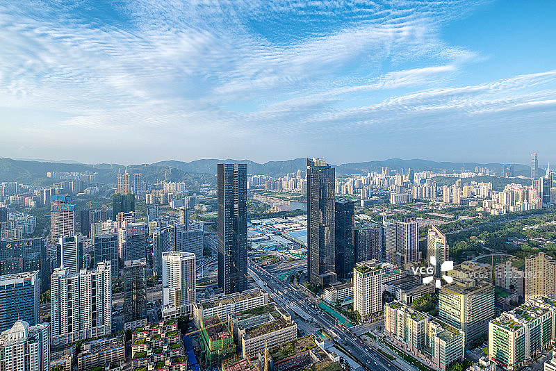 深圳城市天际线图片素材