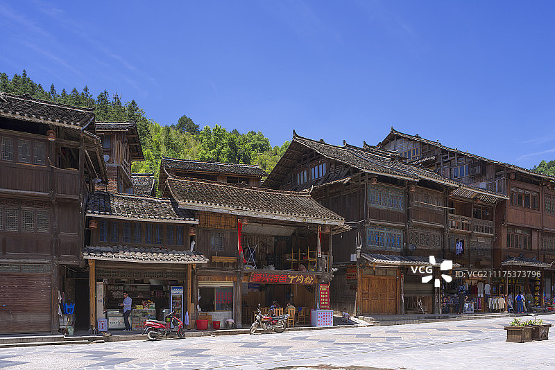 肇兴侗族古村落，贵州省，中国图片素材
