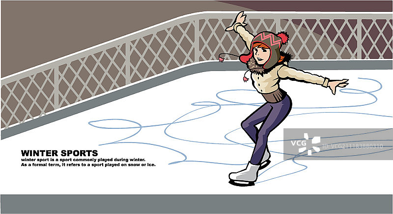 冬季运动概念矢量插图图片素材