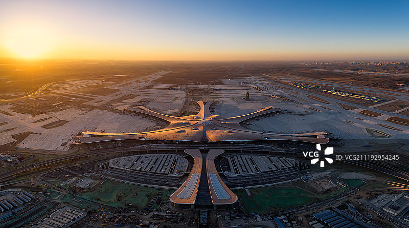 航拍北京新机场图片素材