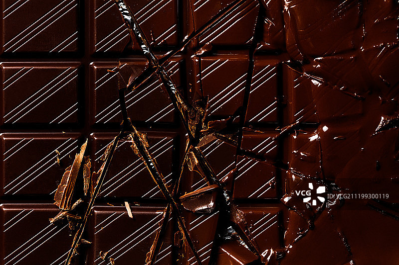 破碎的巧克力图片素材