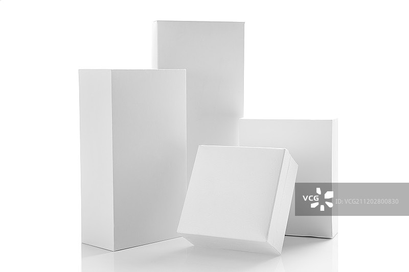 白色背景白色盒子图片素材