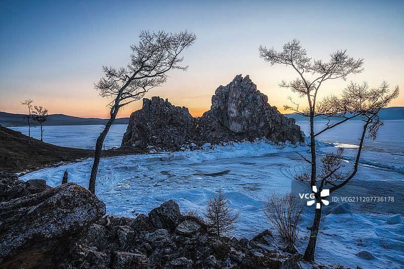 俄罗斯自然风光,贝加尔湖图片素材