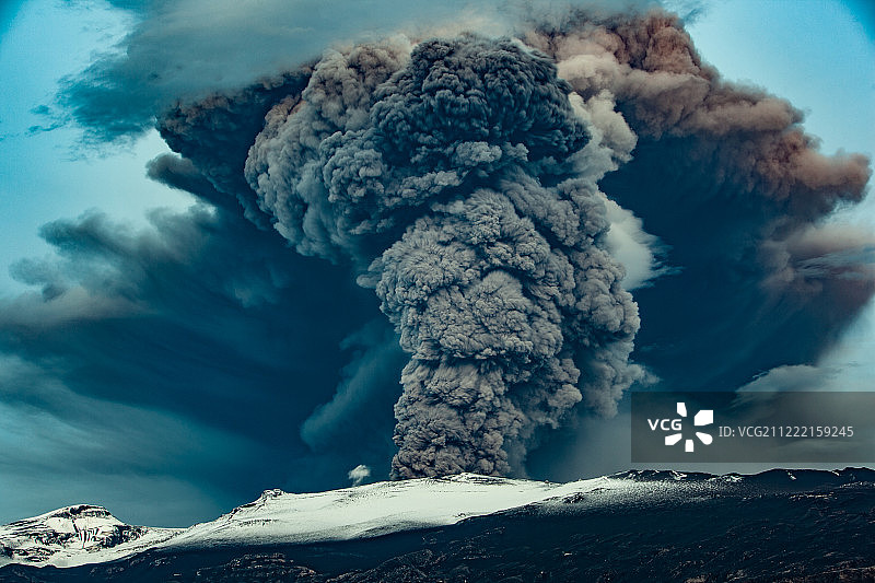 火山喷发图片素材
