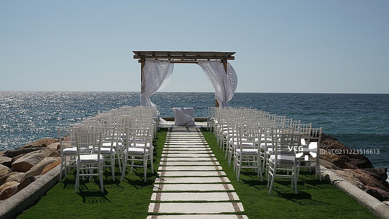 目的地海滩婚礼场地图片素材