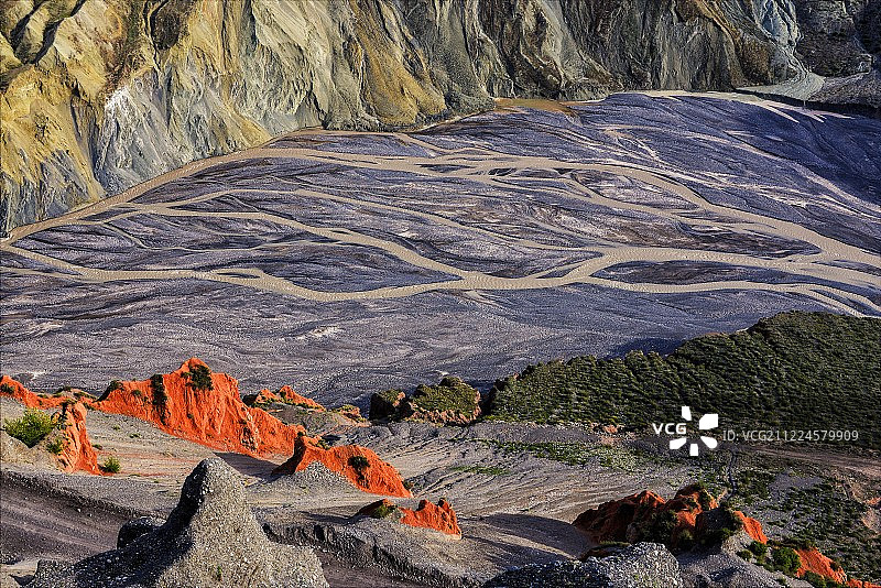 新疆红山大峡谷图片素材