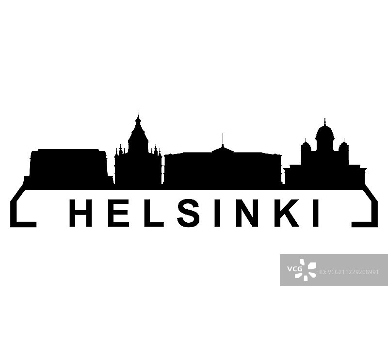 赫尔辛基天际线图片素材