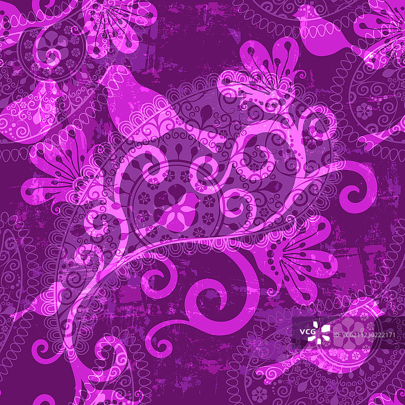 紫色的重复模式图片素材