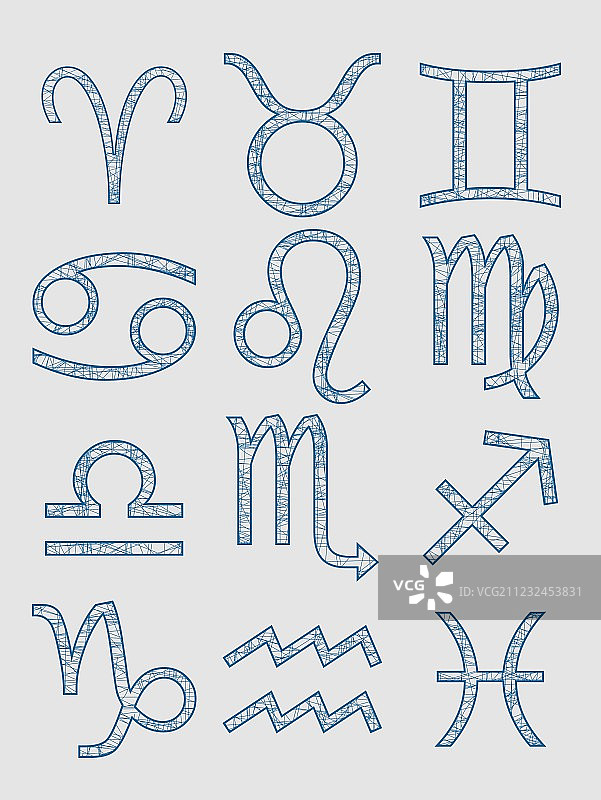 占星术符号字体图片素材