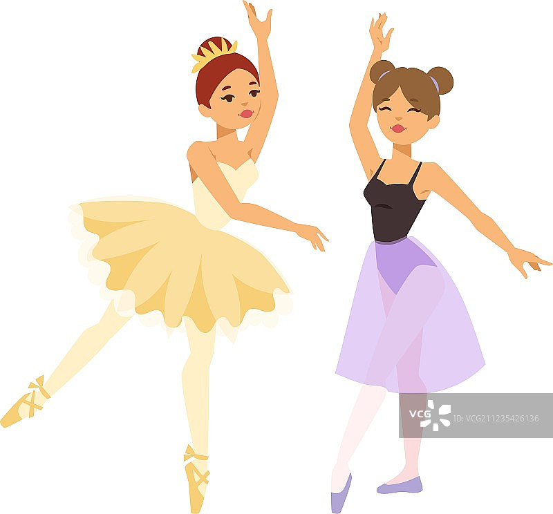 芭蕾舞女演员跳舞的女孩图片素材