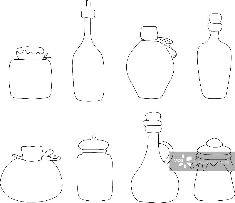 瓶瓶罐罐怎么画简单图片