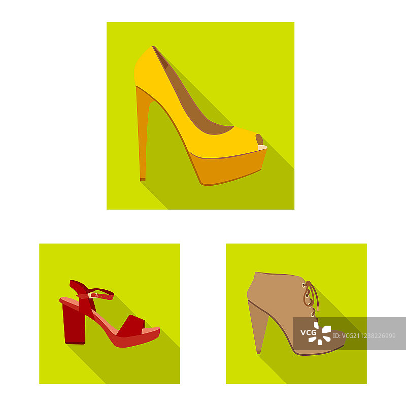 鞋子和女人的象征图片素材