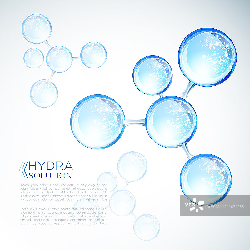 透明质酸或抽象分子设计图片素材
