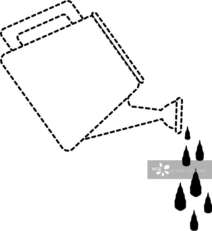 花园洒水喷头孤立图标图片素材