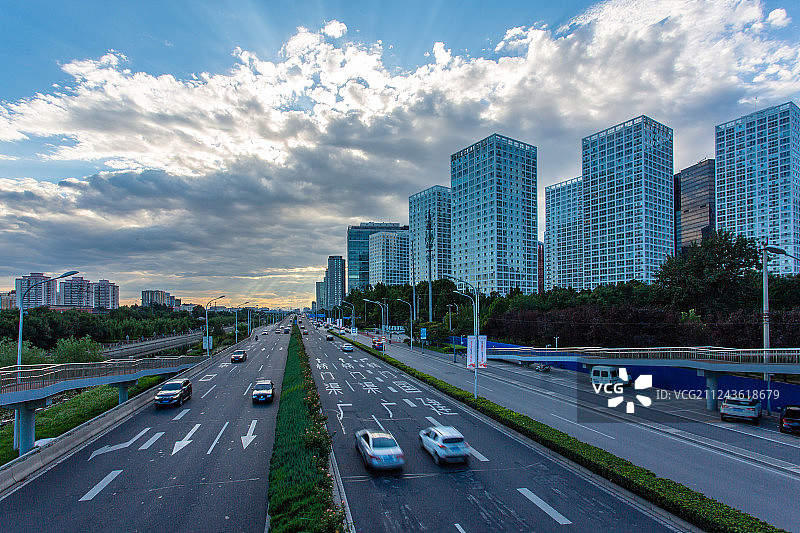 北京CBD城市风光图片素材