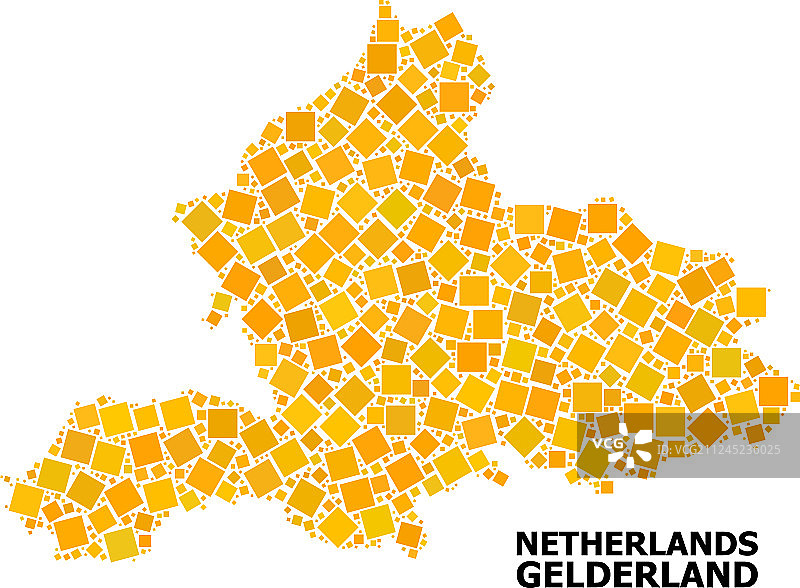 金色的旋转方形图案映射gelderland图片素材