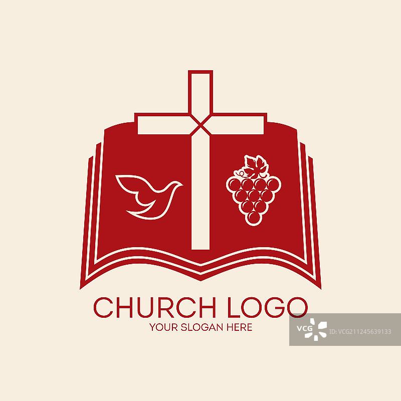 教堂标志和基督教符号图片素材