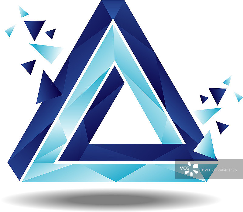 三角形彭罗斯环标志标志符号图标图片素材